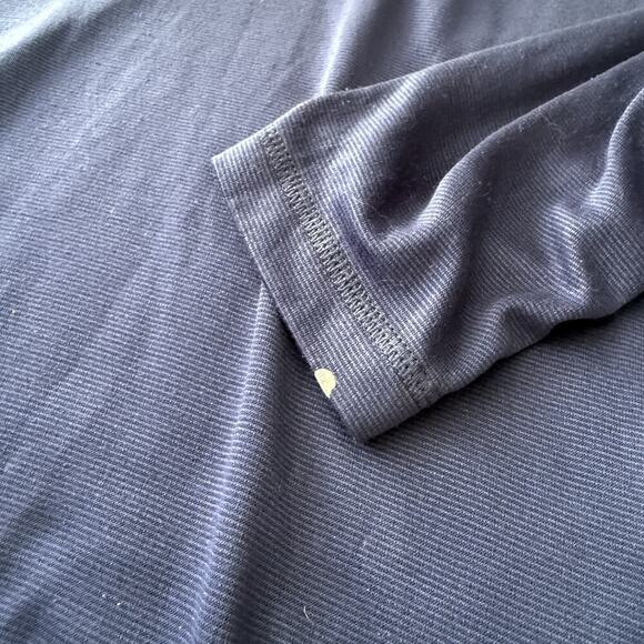 Patagonia Top Mens Large Blue Long Sleeve 1/4 Zip Apilene Pullover *FLAWED* - Picture 6 of 7